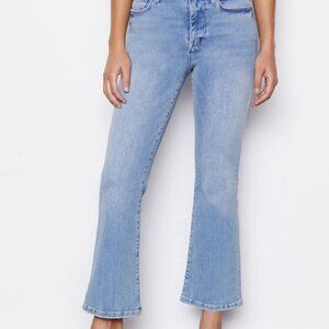 Frame Light Wash Le Crop Mini Boot Jeans